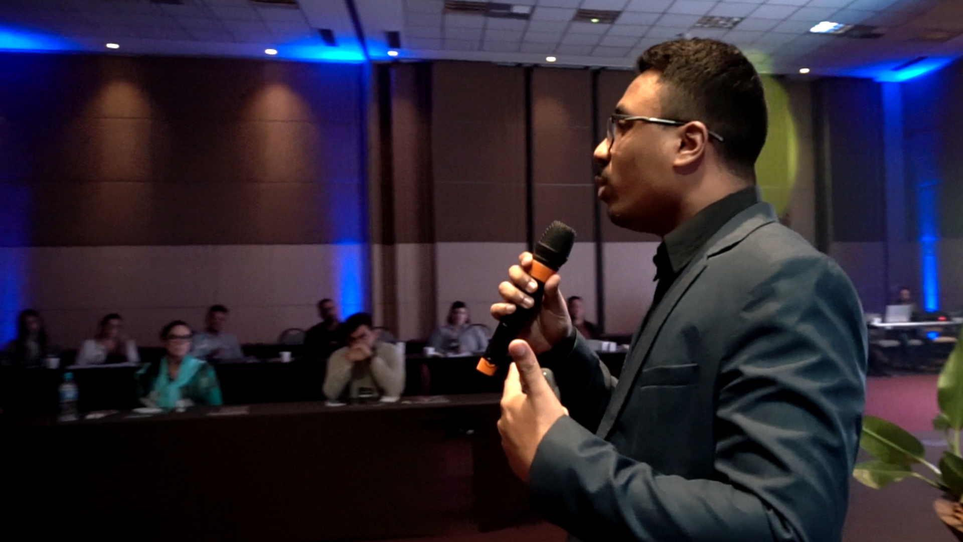 Michael Dias em treinamento corporativo